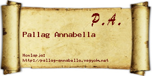 Pallag Annabella névjegykártya